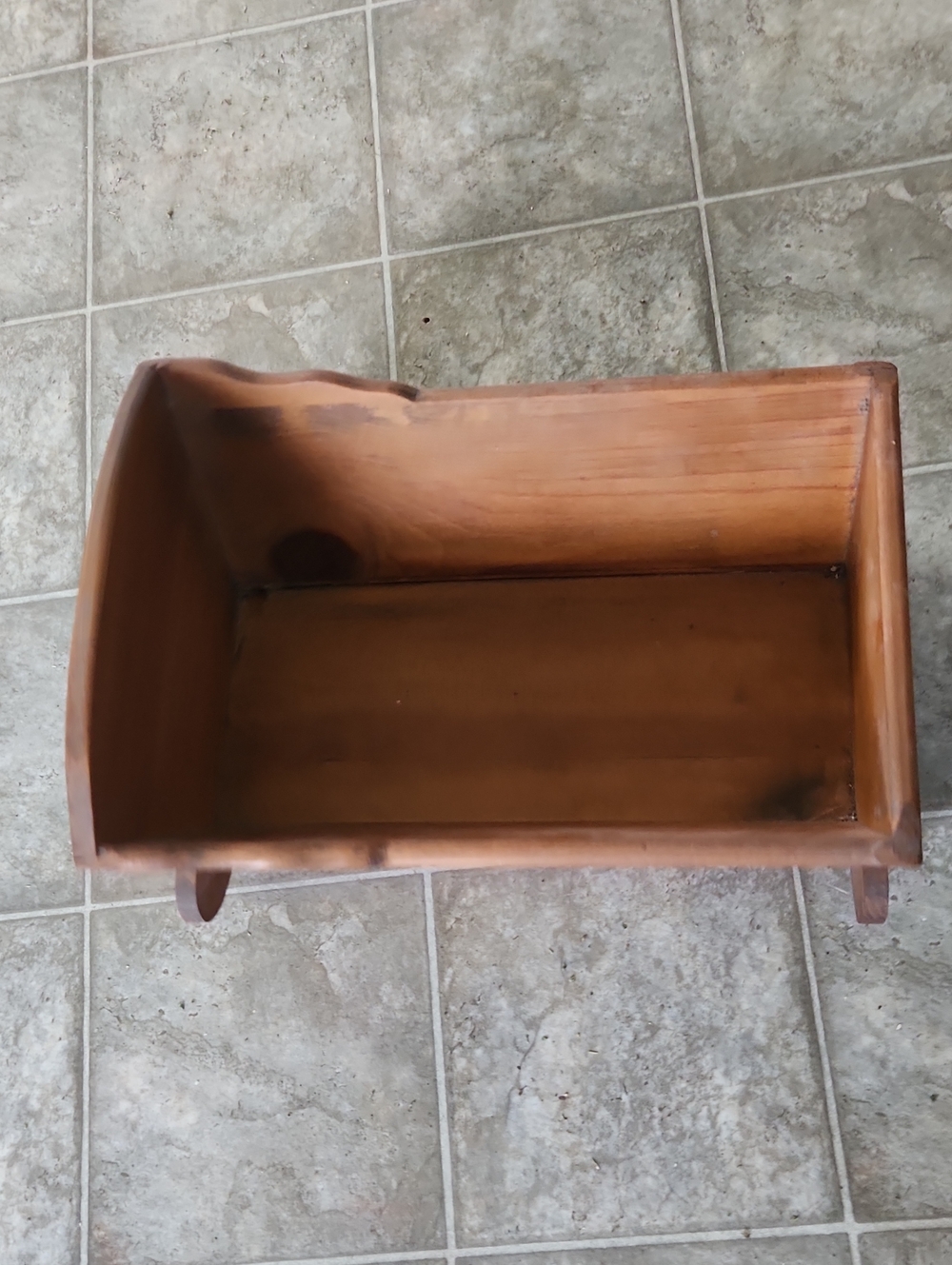 Wooden Dolls Rocking Cradle